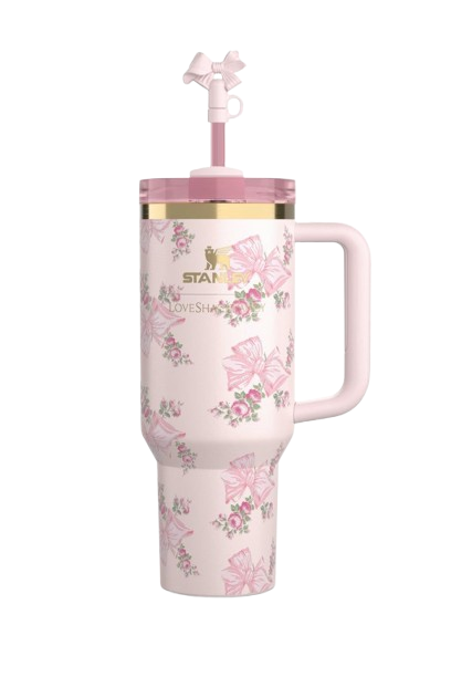 Rose Bloom Stanley LoveShackFancy Termos