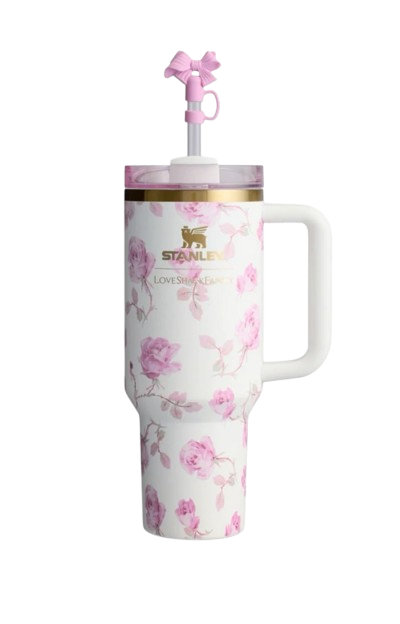 Ribbon Rosa Stanley LoveShackFancy Termos